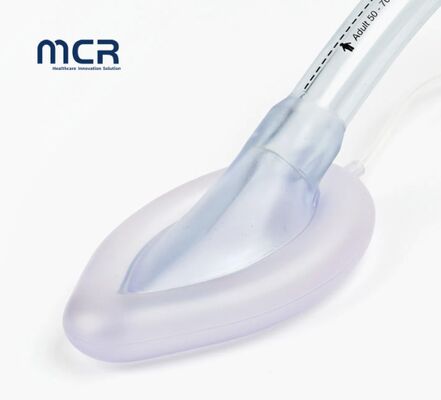 일회용 PVC 목구멍 마스크 에틸렌 산화물 살균 및 경제적인 호흡기 관통을 위한 분쇄 저항 유연 파이프